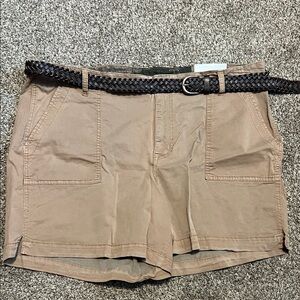 Maurices plus size shorts with belt‎ NWT